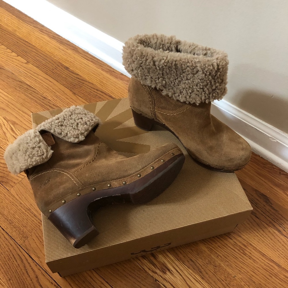 UGG suede ankle booties